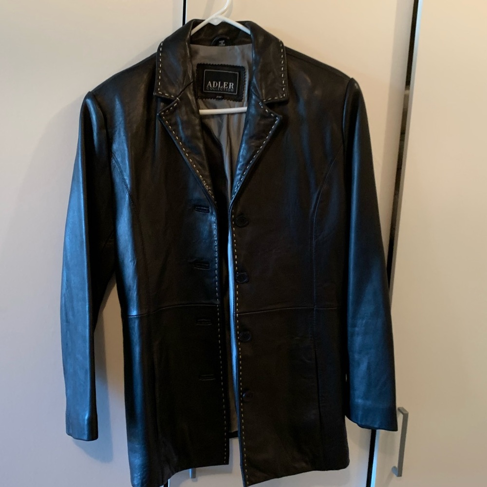 Leather coat